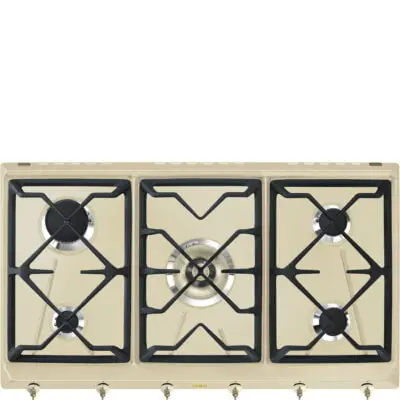 SMEG kuhalna plošča SRV896POGH, krem, 90cm