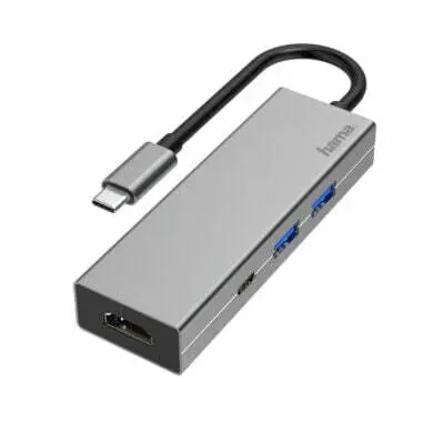 Hama USB-C razdelilec, Multiport, 4 vhodi, 2 x USB-A, USB-C, HDMI™