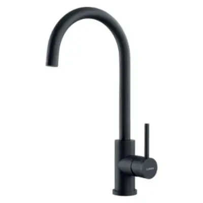 LUISINA kuhinjska armatura RC308063, inox massiv - PVD mat črna