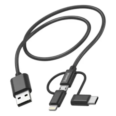 HAMA kabel USB-A, USB-C, lightning, 201536