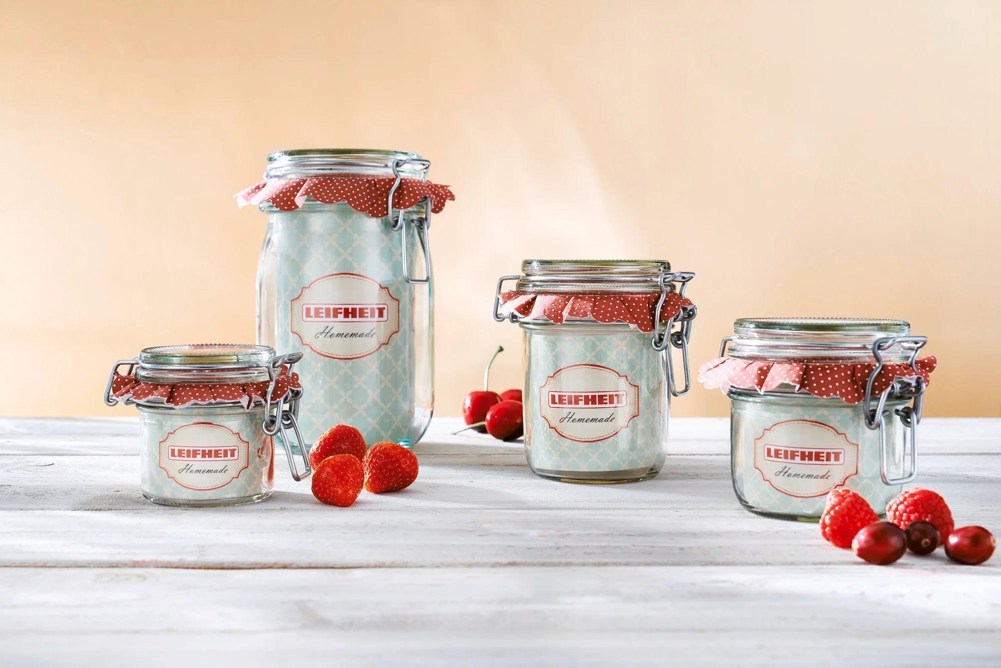 LEIFHEIT stekleni kozarec s pokrovom klip 370ml 03192 - slika 2