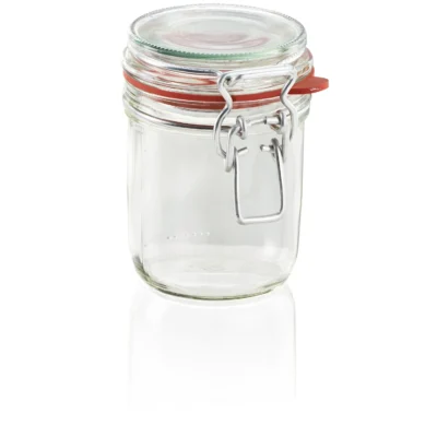 LEIFHEIT stekleni kozarec s pokrovom klip 370ml 03192